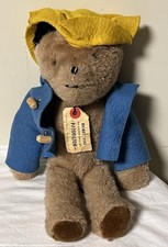 Vintage Paddington Bear Eden Toys 1970s Plush Darkest Peru to London Tag