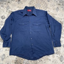 Vintage 70s Dickies Pearl Snap Shirt Mens XL ...