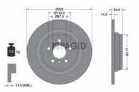 2X Pagid Bremsscheibe Voll Ø325Mm FüR Mercedes-Benz M-Klasse 166 W166 Gle C292
