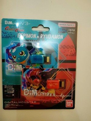 Vital Bracelet Dim Card V3 Espimon & Ryudamon Digimon Ghost Game DIMCard Neu