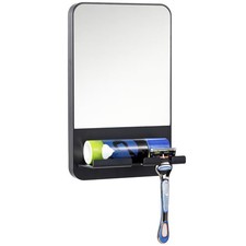 Fogless Shower Mirror, Anti-Fog with Razor Holder, Suction Shaving Mirror wit...