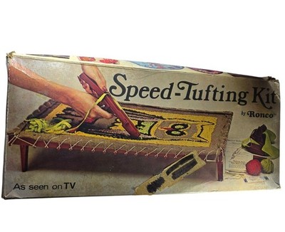 Ronco Speed Tufting Kit Vintage Rug Making Tool Frame & Instructions READ