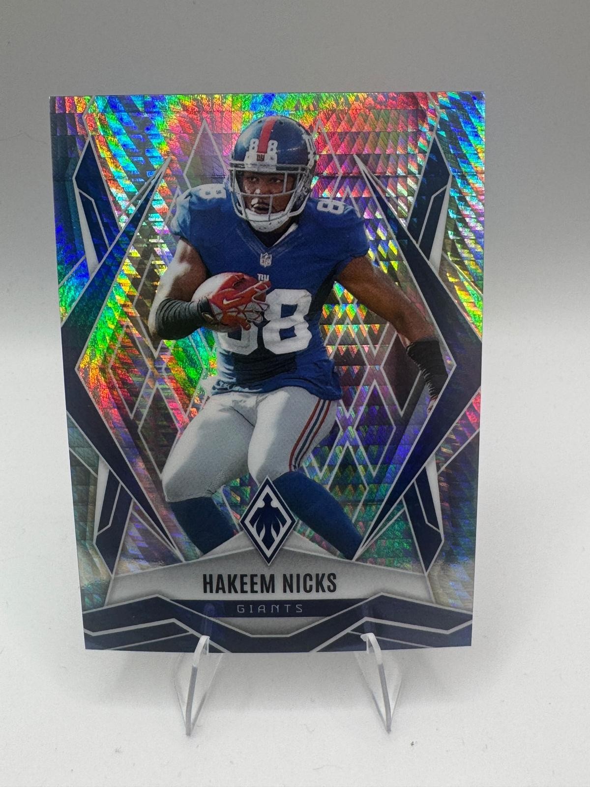 2025 Panini Phoenix #86 Hakeem Nicks Silver Hyper Prizm