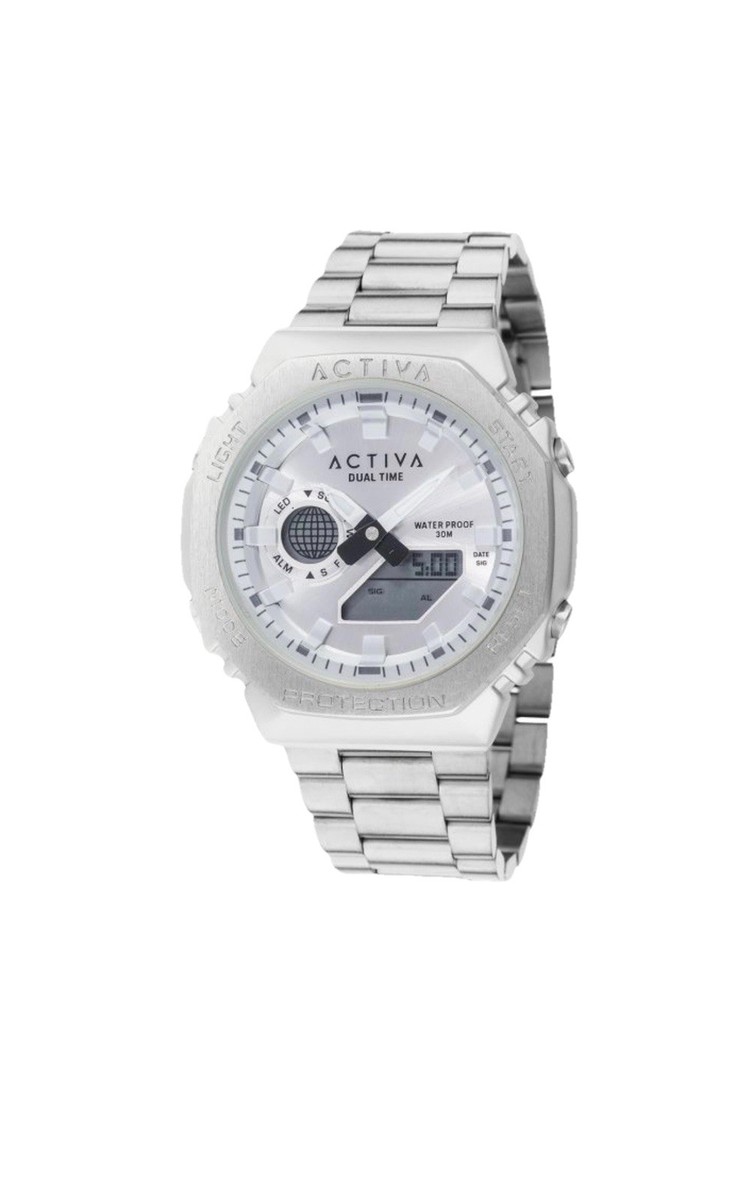Activa X Watch - Steel Face - 45.5mm Stainless Steel Band & Bezel