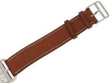 HERMES Cape Cod W Tour Watch CC1.710 Stainless Steel Genuine Leather Used 5