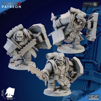 Iron Ogres Ghamak - Sci Fi Marines Miniatures Tabletop Wargaming Proxy