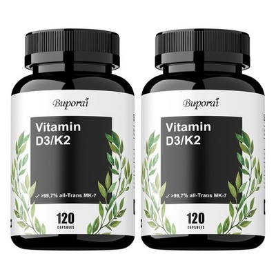 Vitamin D3 K2 240pcs - for Mood, Helps Bone and Heart Health,Relieve Joint Pain