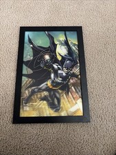 Batman Bat Logo Wall Art 7 Inch Comic Book Art