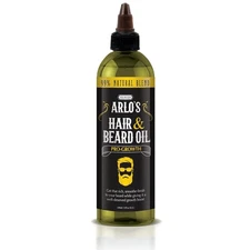 Arlo's Pro-Growth Hair and Beard Oil 8 oz. - Hair Oil, Mustache Oil and Beard Oi