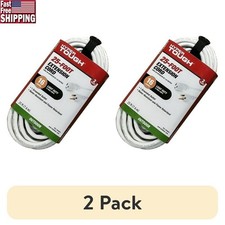 25FT Outdoor Extension Cord 16AWG 3 Prong Grounded ETL Listed Light Duty 2 Pack