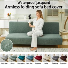 Copridivano Letto Pieghevole Jacquard Foglia Forma Fiore Alta Elasticità Copridivano