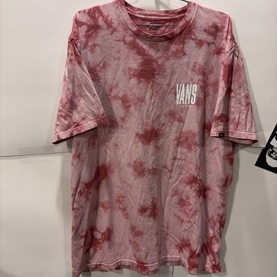 Vans Off The Wall 1966 Red Tie Dye Large Shirt