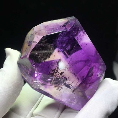 113g Natural Amethyst Quartz Polished Freeform Crystal Reiki Healing Decor
