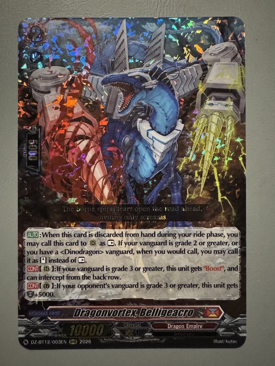 CARDFIGHT VANGUARD DRAGONVORTEX BELLIGEACRO (DRAGON EMPIRE) DZ