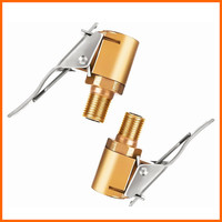 Luftpumpenventil Adapter 8Mm Messing Ventilstecker Mit Clip 2 StüCk FüR Reifen
