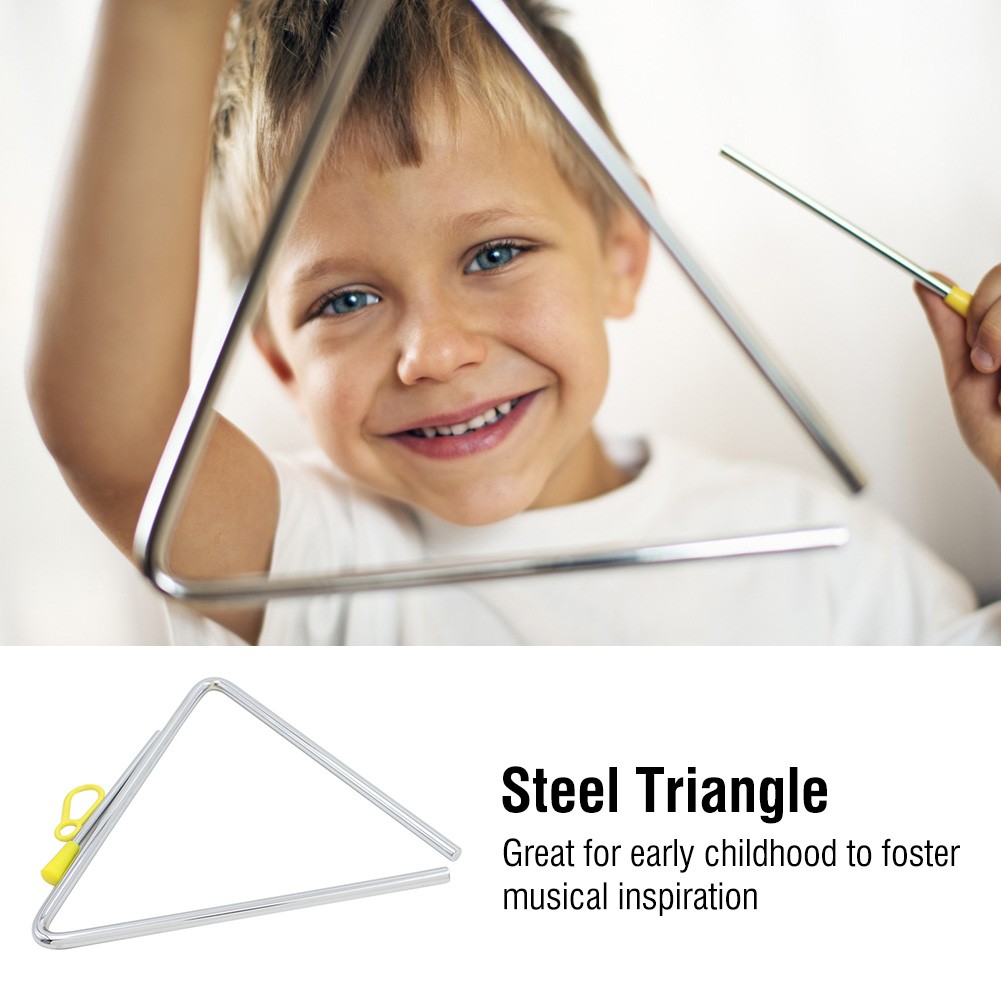 Children Music Enlightenment Musical Percussion Instrument Steel Triangle With