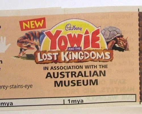 YOWIES Lost Kingdoms Series A 2000 Cadbury / Australian Museum - multi list