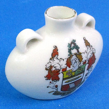 W H Goss - Vintage Crested China Accrington - Ancient Bottle- 4.5 cm 1¾"