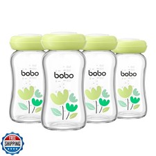 YOHKOH Breast Milk Storage Bottles - Wide Neck Glass Breastmilk Storage Bottl