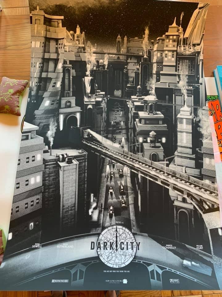 DARK CITY (Skyscape) by Chris Skinner Movie Poster Print Mondo Art MINT