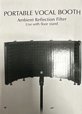 YIRAYUETT Foldable Studio Recording Microphone Isolation Shield with Pop Filter