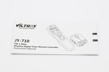 Viltrox JY-710 Wireless Timer Remote Instruction