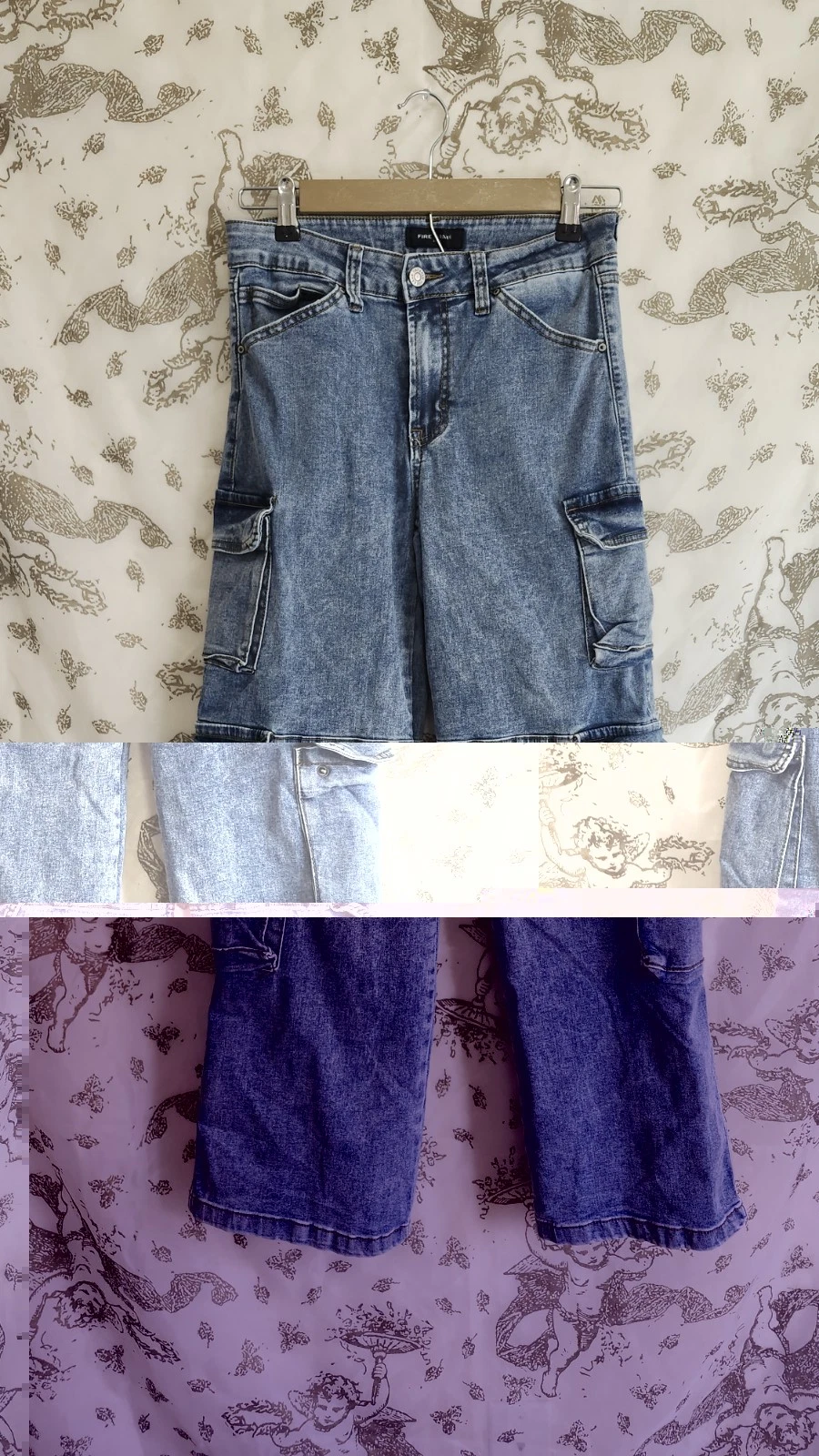 Fire & Rain Denim Wide Leg Cargo Pants juniors sz 7 Light Wash
Opens in a new window or tab