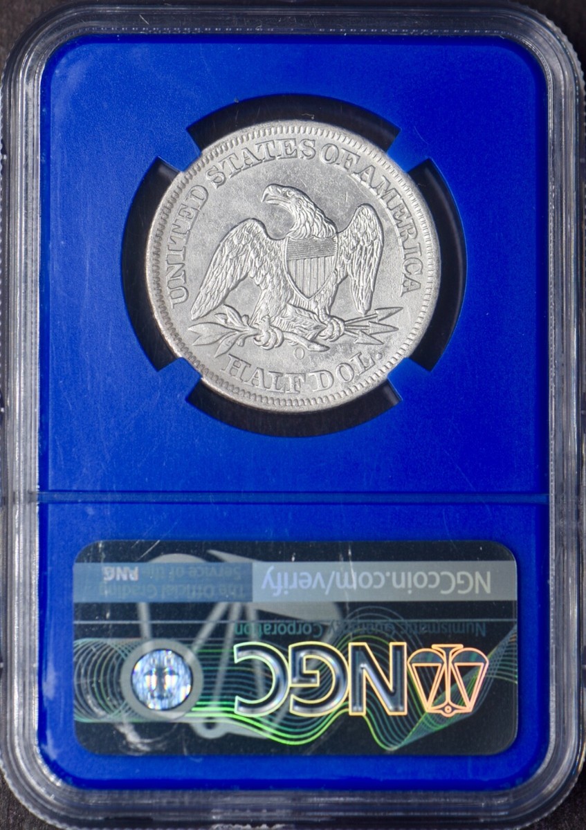 1859-O Seated Liberty Half Dollar NGC AU (E) SS Republic Shipwreck