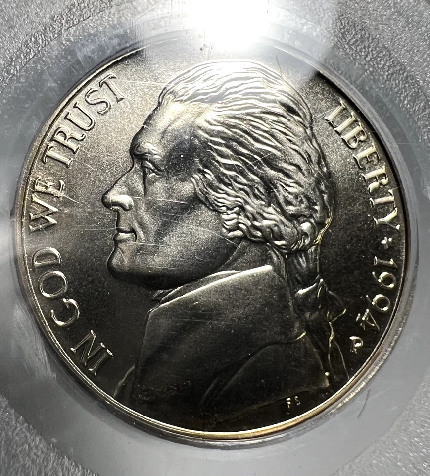 1994 Jefferson Nickel PCGS MS69FS SMS Toned Specimen Coin 5C - Image 4 of 4