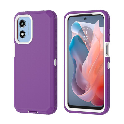 For Motorola Moto G Play (2024) 4G Case Cover  Hybrid Non-Slip+Screen Protector