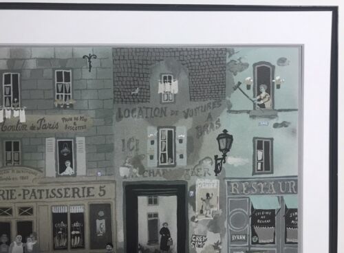 Original Litho By French Artist Michel Delacroix. Street Scene. - Picture 9 of 11