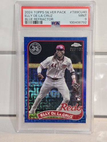 2024 Topps Update Elly De La Cruz Silver Pack T89CU40 Blue /150 PSA 9 MINT Pop 5