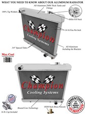 Atom 2 Row 1 Tubes Radiator For 1961 - 1966 Pontiac Bonneville V8 Engine Ae284