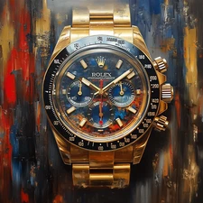 ⌚ Rolex Watch Art 🖼️ | 24x24"| Museum Giclée Print 🎨 | ✍️ 1/25 | COA 🧾 | V70