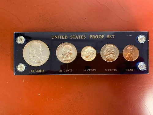 1955 US Mint Proof set in Capitol Holder. Beautiful Coins Some Cameo - 第 1/8 張圖片
