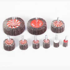 15 - 80mm Sanding Flap Wheel Disc Abrasive Grinding 6mm Shank For Drill Grit 80