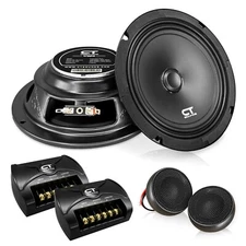 CT Sounds Tropo 6.5” 160 Watt 2-Way Shallow Component Car Speaker Set