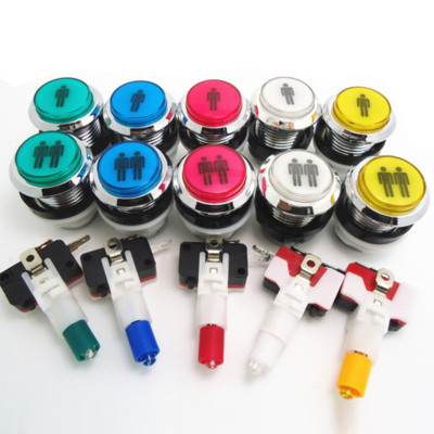 Arcade 1up 1P2P Illuminated LED Player Start Push Button For JAMMA MAME Cabinet