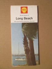 Shell Oil Map of Long Beach, California 1965
