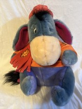 Disney Store Exclusive 12" AUTUMN Scarf Hat Fall Eeyore Plush Stuffed Toy Winnie