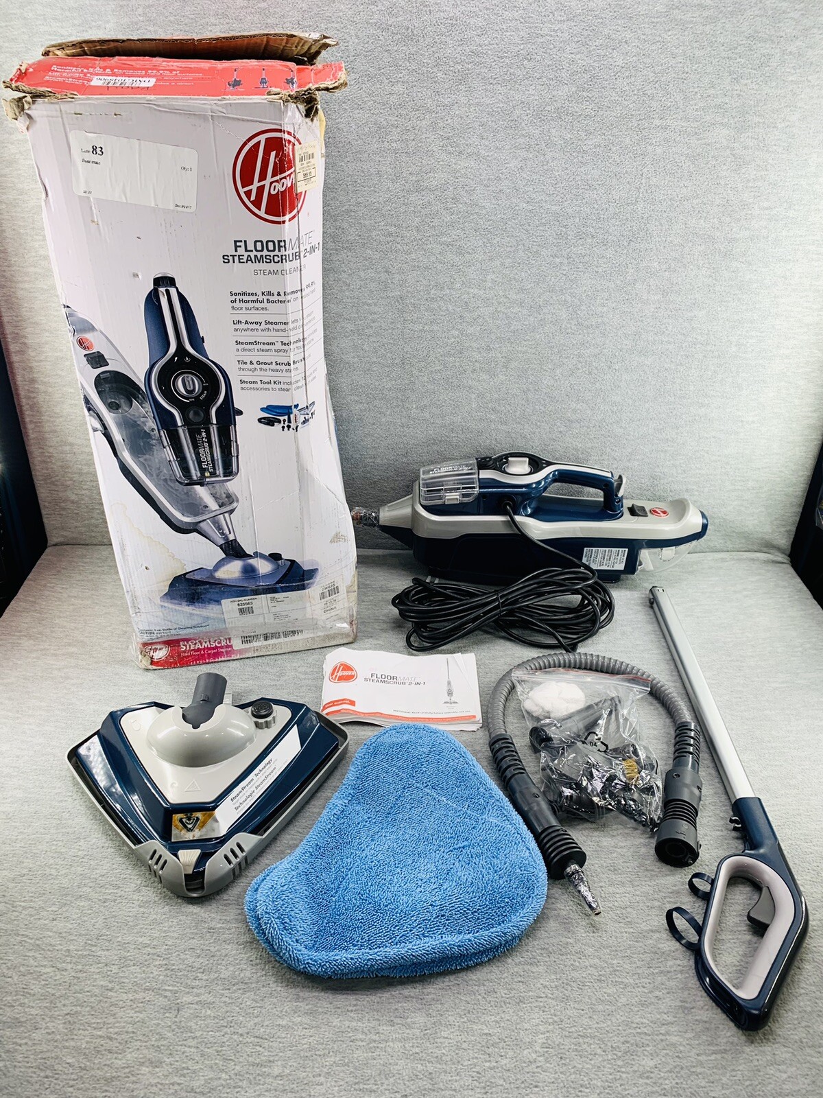 HOOVER WH20440 - FloorMate SteamScrub Plus 2-in-1 Steam Mop