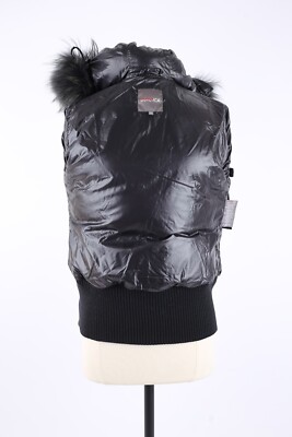 新品✨DUVETICA FIONNAGHUALADUE ダウンジャケット 44 $1,095 Duvetica Down Puffer Jacket w/ Fur Hood SZ 44 Black