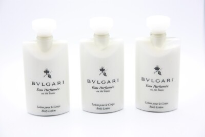 BVLGARI au thé Blanc ( White Tea ) Body Lotion - 2.5 Fl oz / 75mL Pack Of 12 NEW