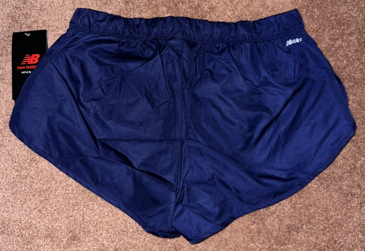 New Balance Navy Women's Athletics Split Shorts - TFWS663 NWT XS