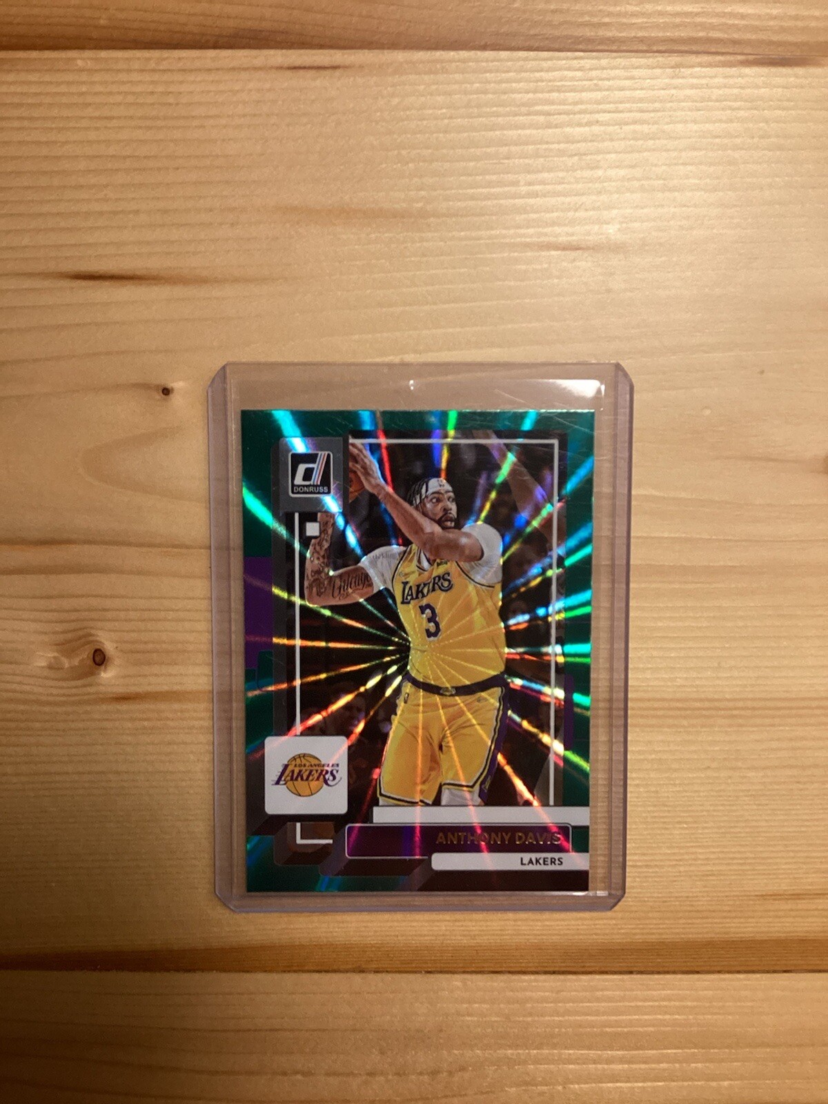 Anthony Davis 2022-23 Panini Donruss Green Laser Holo #129