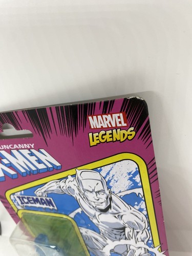 The Uncanny X-men Iceman Action Figure Marvel Legends Kenner Hasbro Card New - Picture 3 of 5