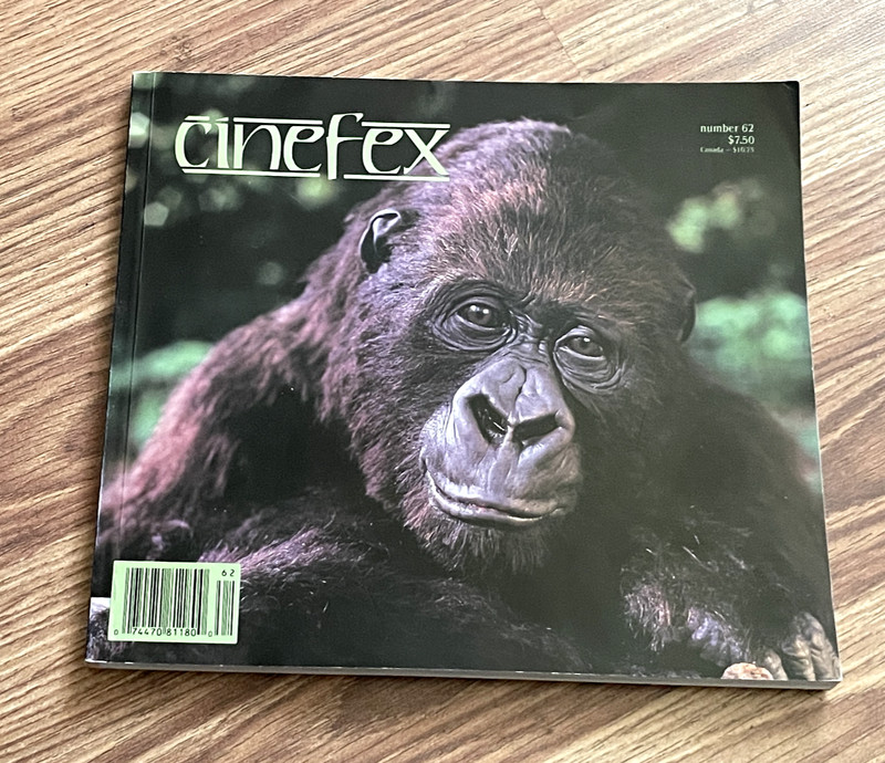 Brand New Cinefex Magazine 62 June 1995 Congo, Judge Dredd, Dick Smith