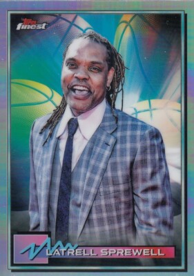 LATRELL SPREWELL FINEST NBA BASKETBALL REFRACTOR KNICKS
