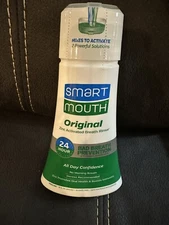 Smartmouth Original Zinc Activated Dual-Solution Breath Rinse Fresh Mint 16 Oz