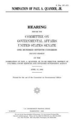 Nomination Of Paul A  Quander, Jr